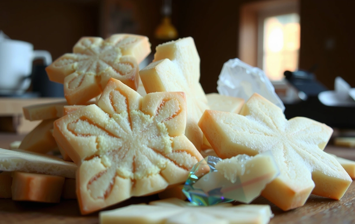 Textura abstracta de galletas