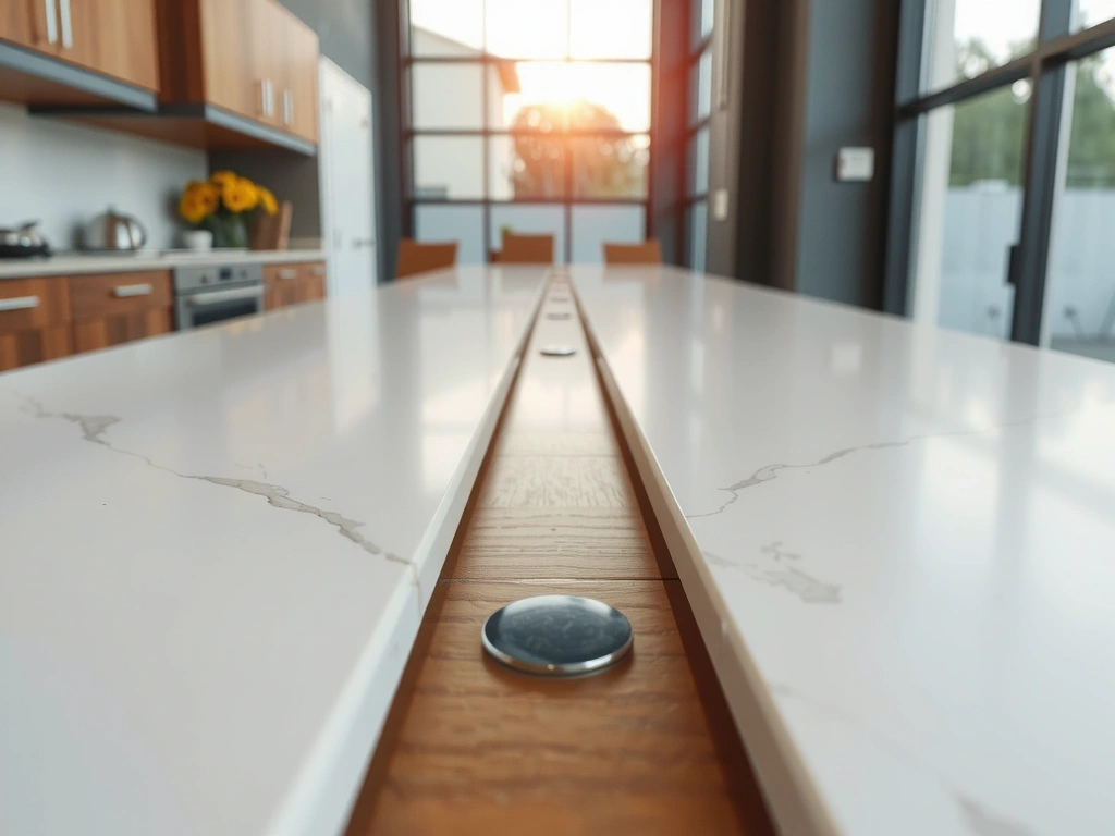 Detalle de acabado en cocina de lujo